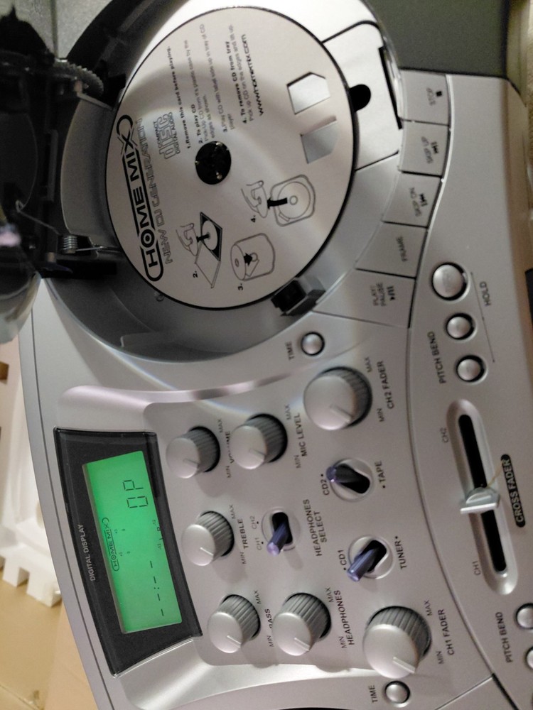 Home Mix CDJ-1 Double Deck Controller Pitch Bend Auto BPM Headphones Jack