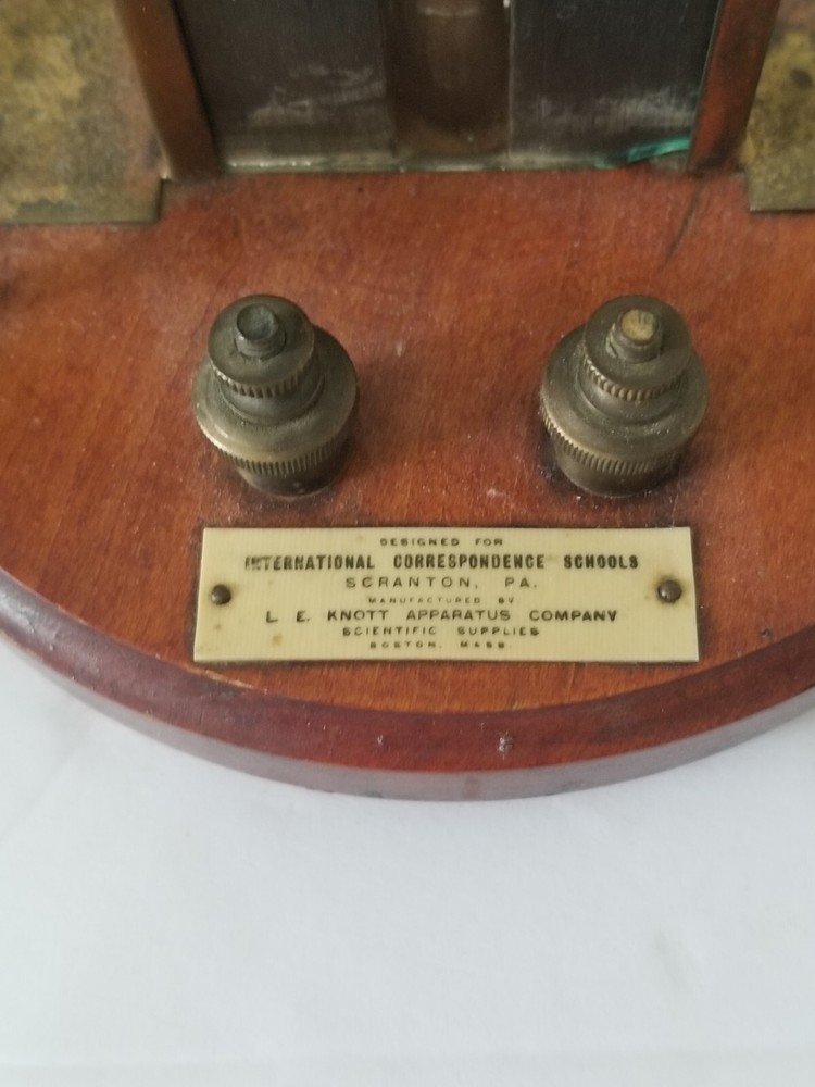 Antique Measuring Instrument L.E. Knott Apparatus Co. Galvanometer