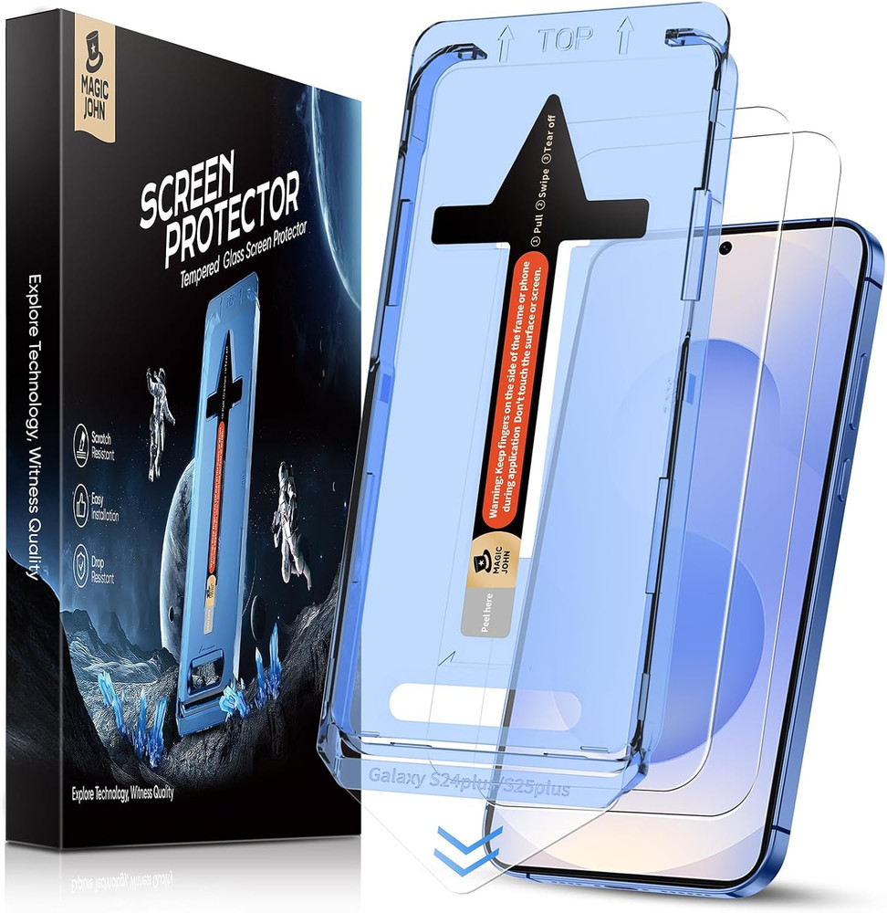 2 Pack for Iphone Tempered Glass Screen Protector, Auto Dust