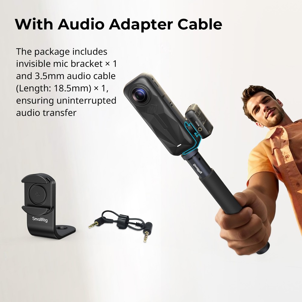 SmallRig Cold Shoe Mount Support for Insta360 X4 / X5 5825