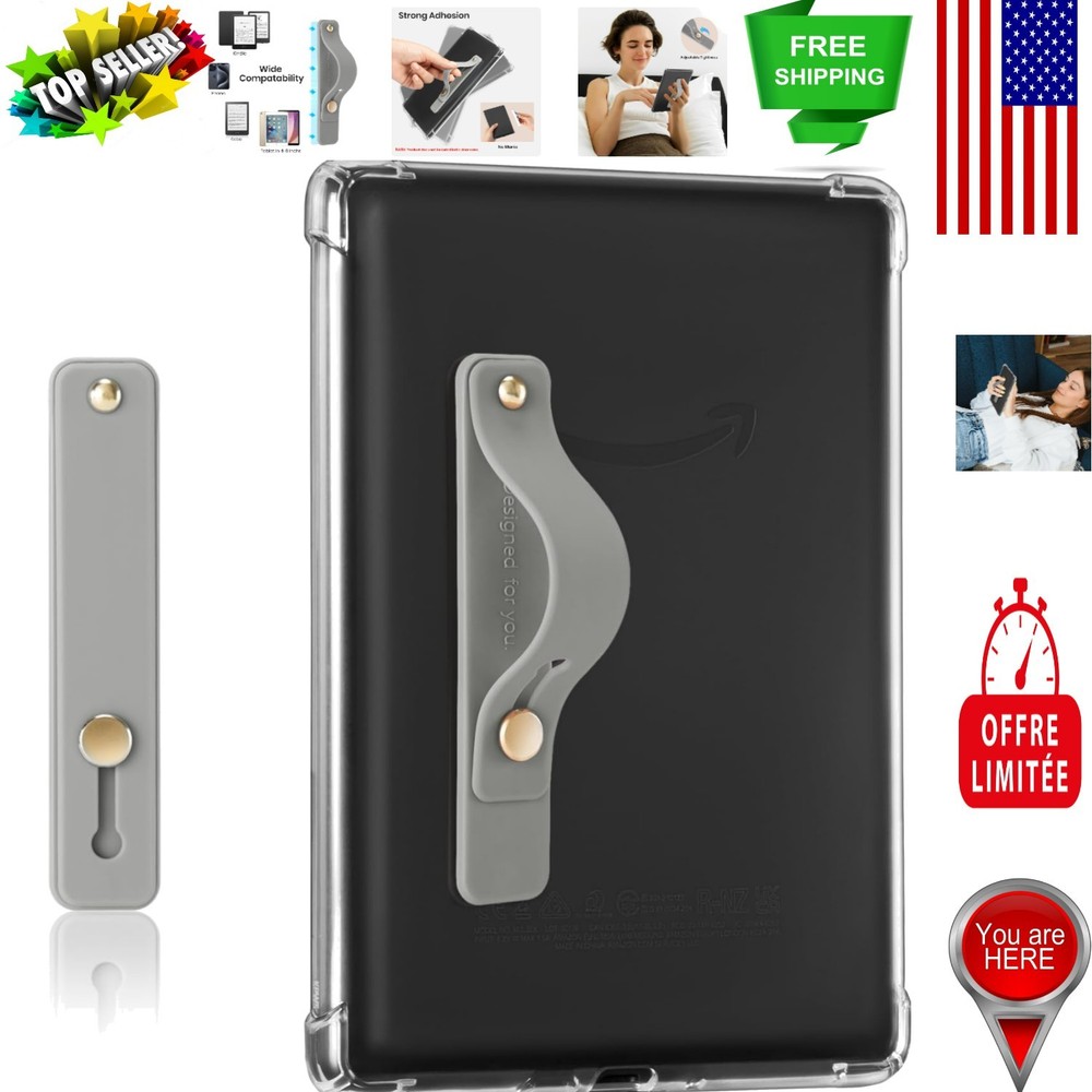 Versatile Hand Strap for 4-8 Inch Devices - Secure Grip and Stand Functionality