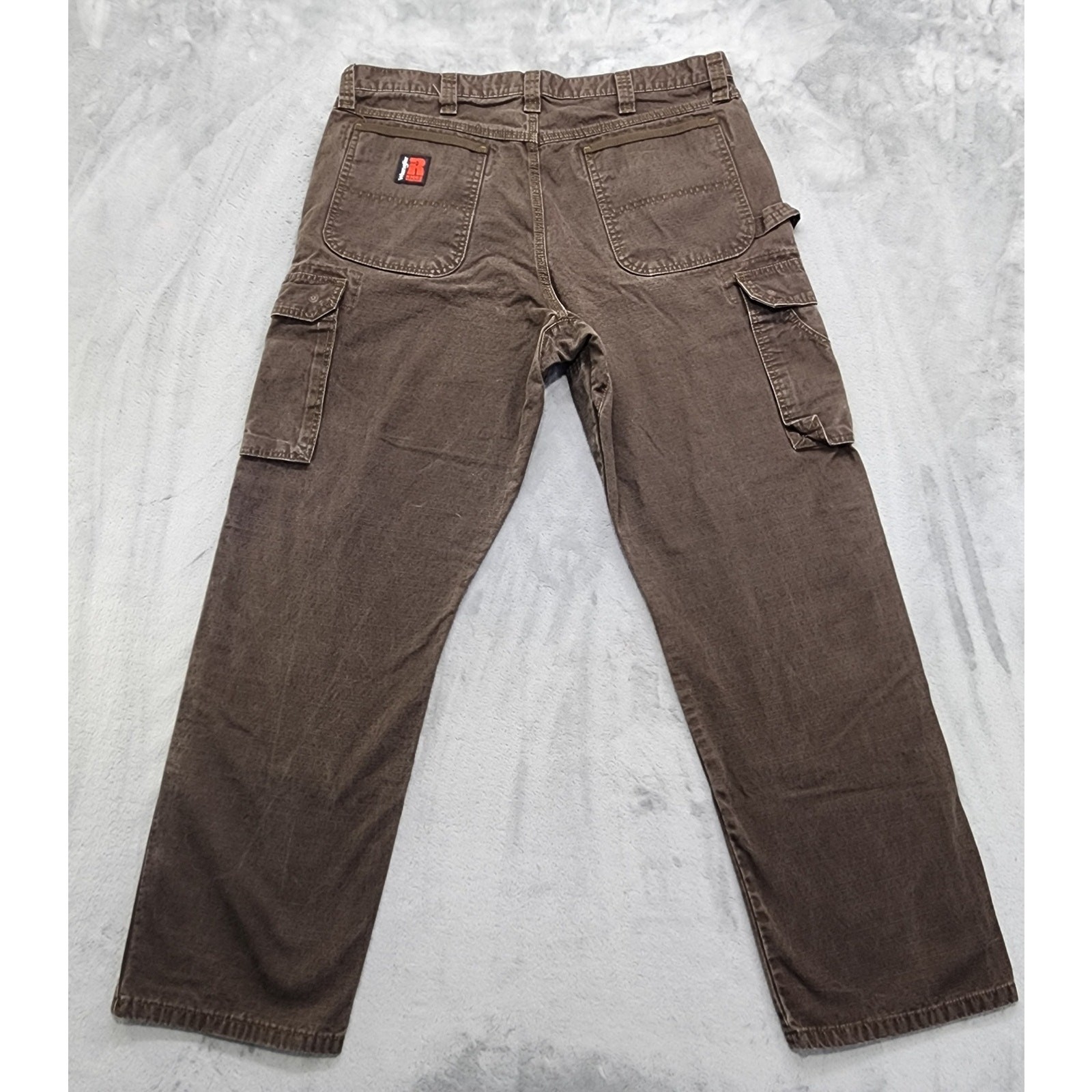 Vintage Wrangler Pants Mens 38x32 Brown Carpenter Double Knee Riggs Workwear