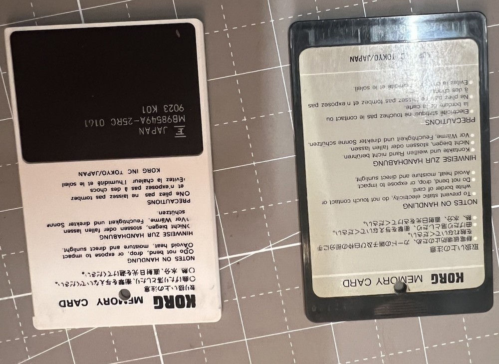Korg PCM Data Memory Program Card MSC-015 MPC-015 Set Drums 2
