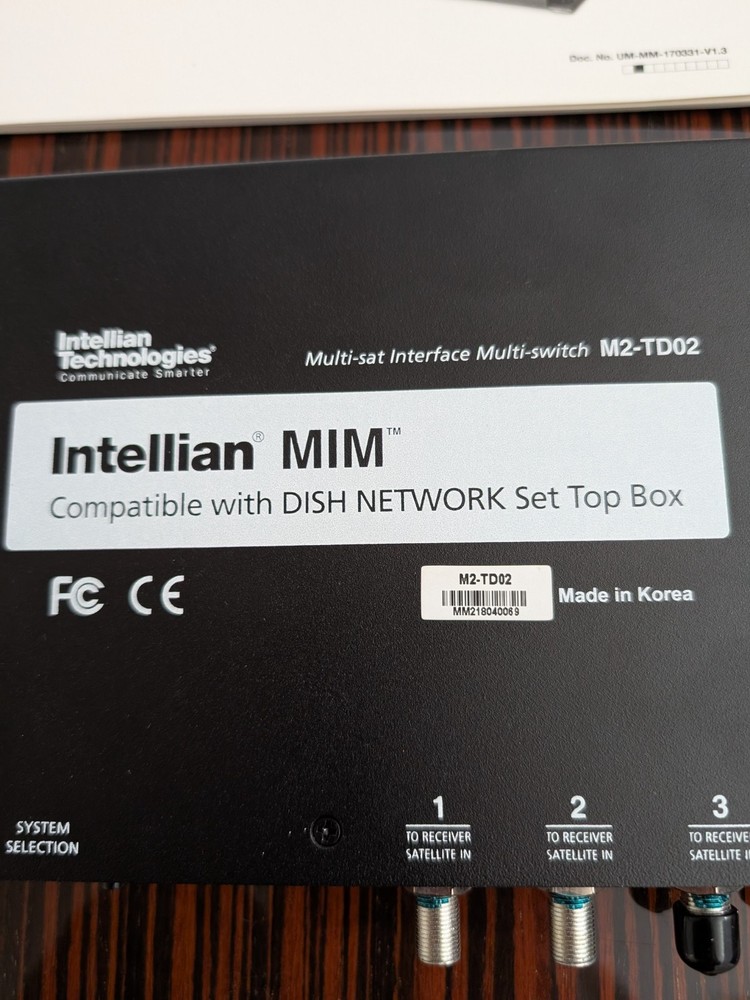 Intellian M2-TD02 MIM Multi-Satellite Interface Module For DISH Network