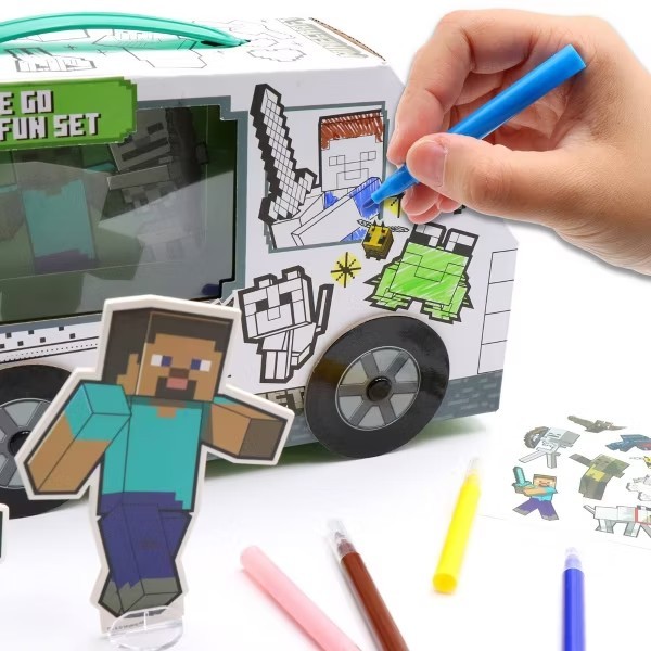 Hot Wheels Interactive Coloring Minecraft New