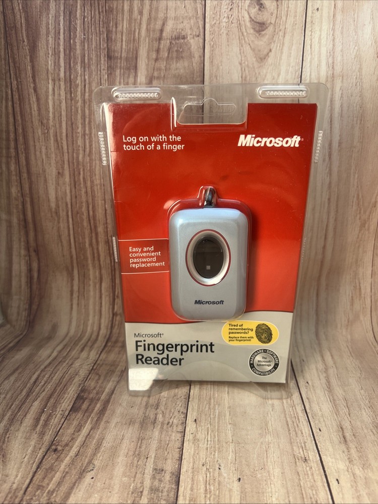 Microsoft Fingerprint Reader Model 1033 Password Replacement SEALED Windows XP