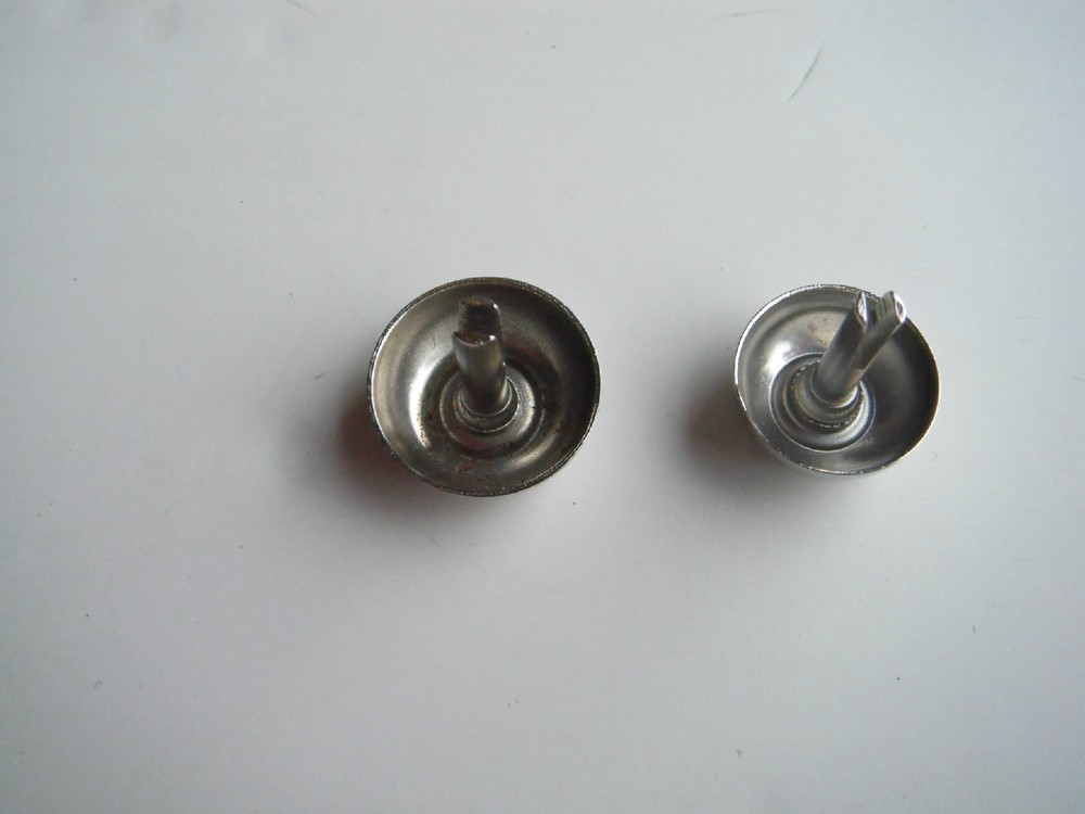 Guitar Case Nickell studs / buttons 3/4 short stem for ABS / plastic cases