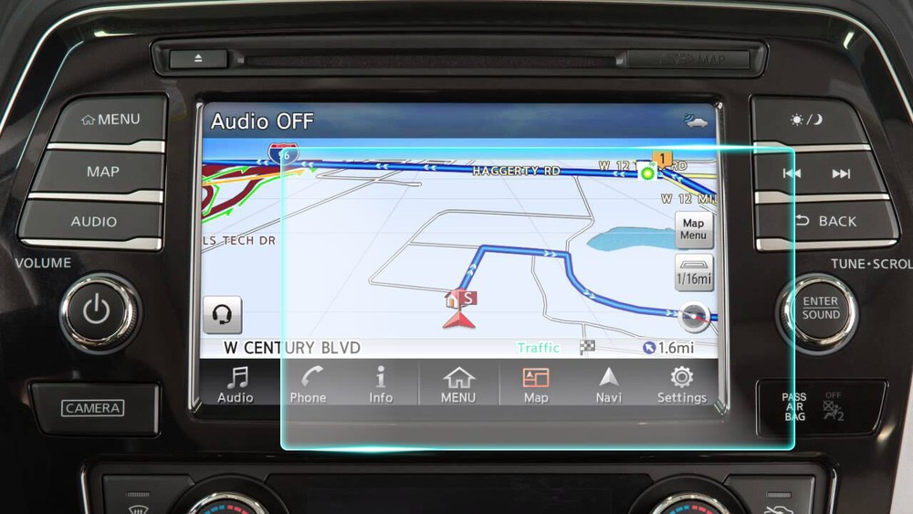 Crystal Clear Screen Protector for 2016 Nissan Maxima Vehicle Navigation