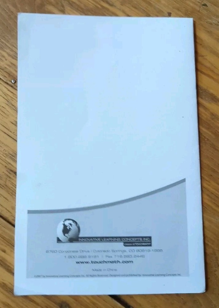 TouchMath Subtraction Study Cards Designed for Regular Classrooms Education