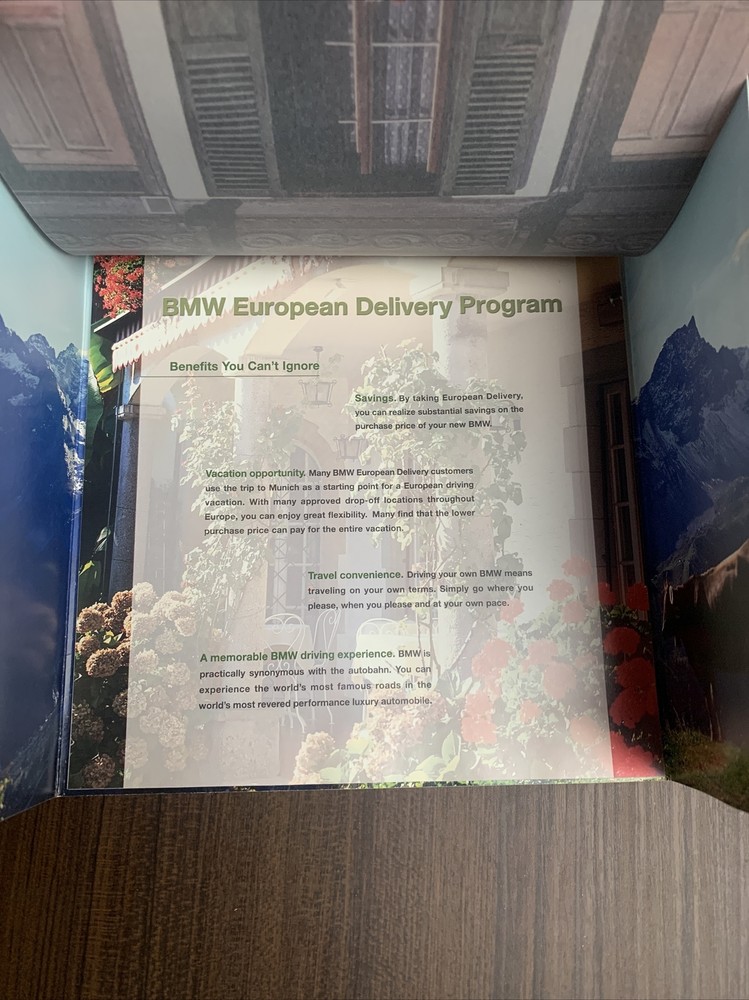 2000 BMW European Delivery Program Brochure