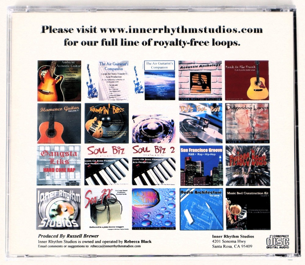 Inner Rhythm Studios Air Guitarist's... Sample Library/Sound Library/Sampling CD