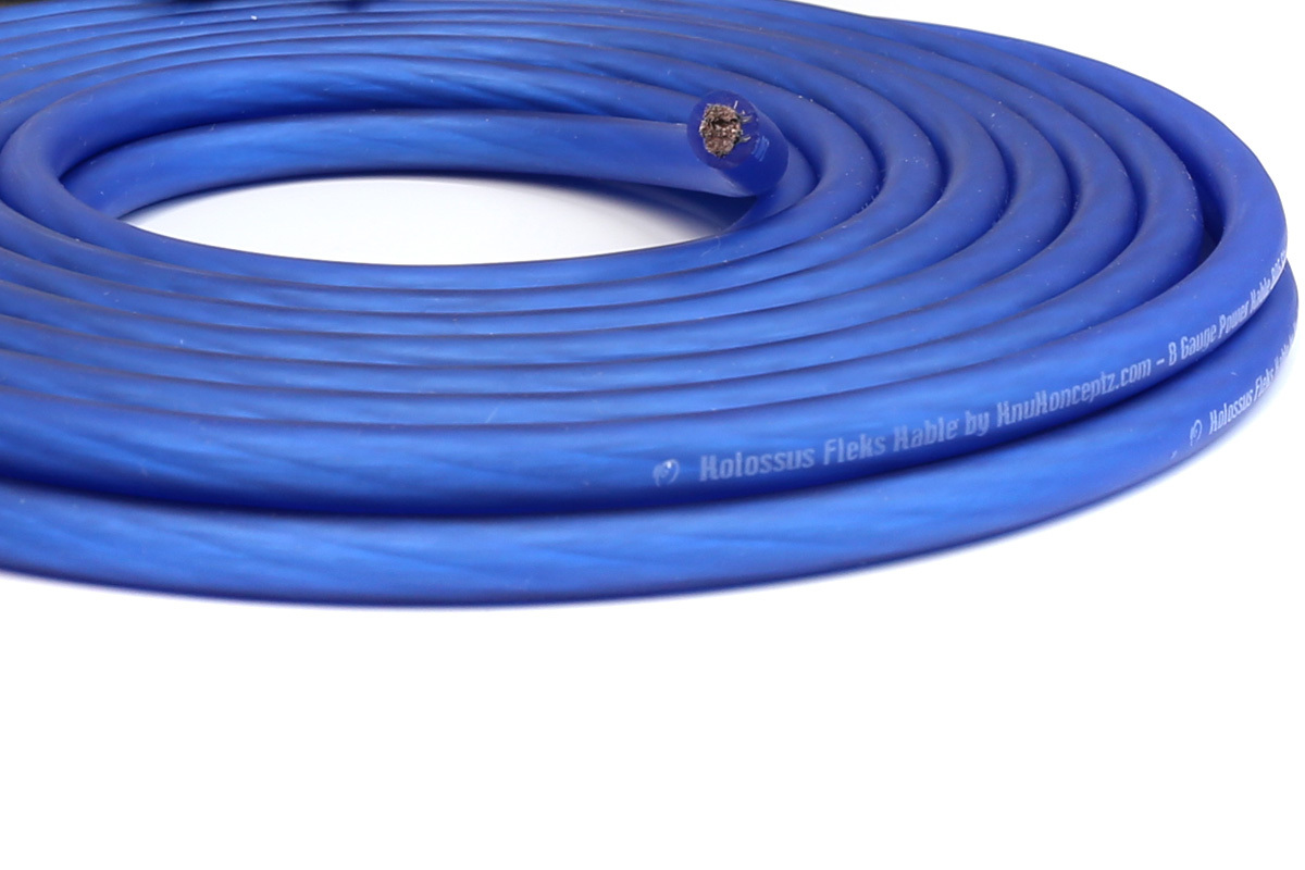 KnuKonceptz Complete TRUE 8 Gauge Kolossus Oxygen Free Copper Amp Kit OFC AWG