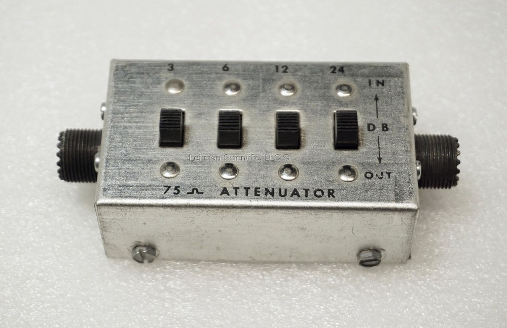 75 Ohm Step Attenuator, PL-259 (F) UHF connectors.