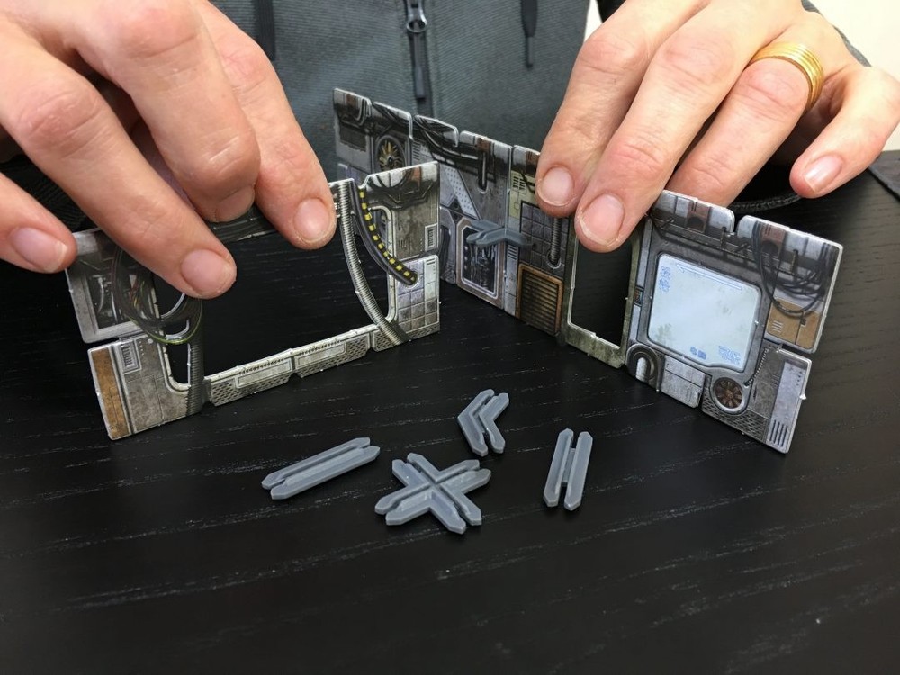 Battle Systems Terrain Clips (Grey) - Core Space for Warhammer 40k Necromunda