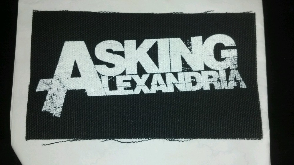 Asking Alexandria sew on patch. Metalcore! Includes FREE CD!