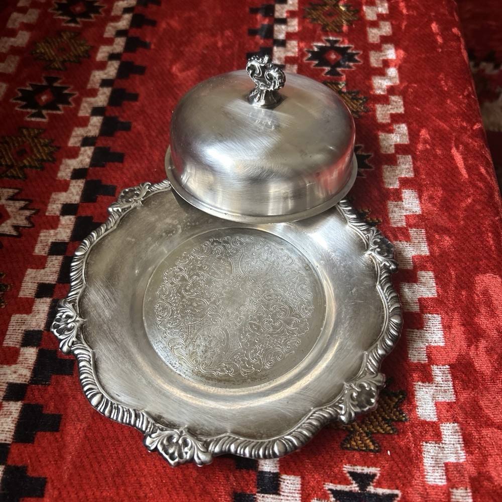 Vintage Silver Plated Dish With Lid