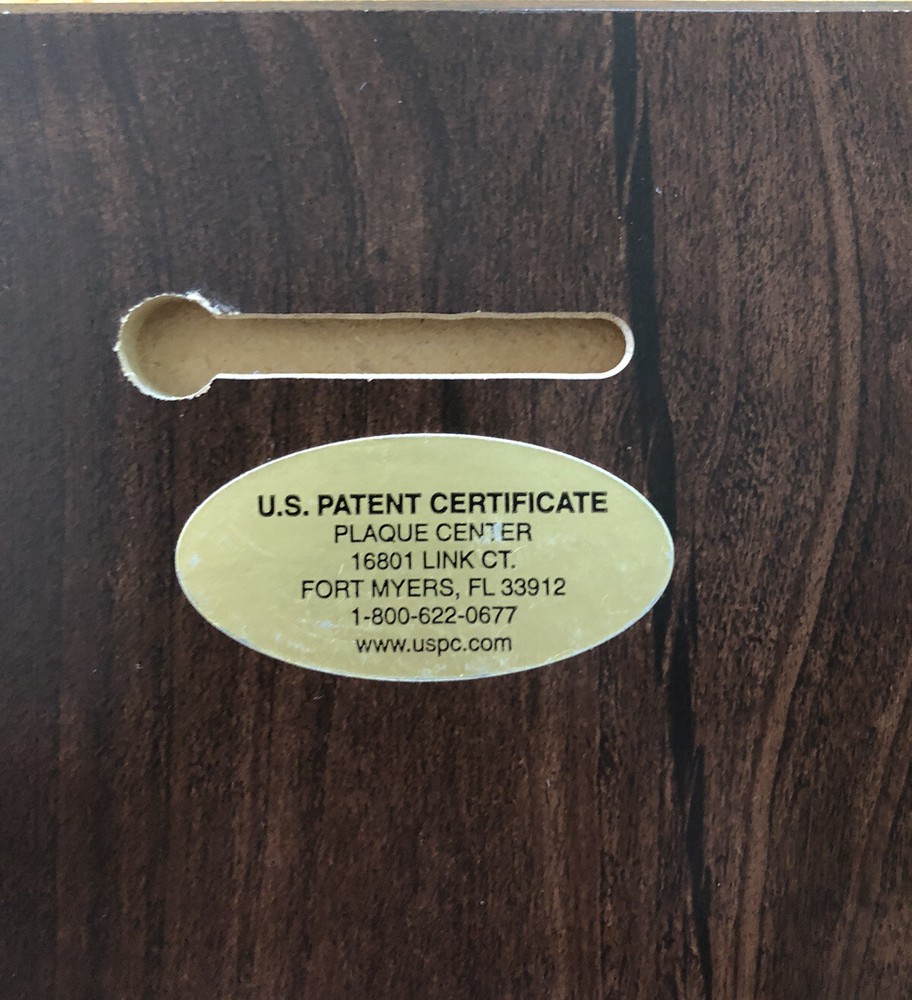 US Patent on Plaque Granted in 2000 for Hydroprocessing Process