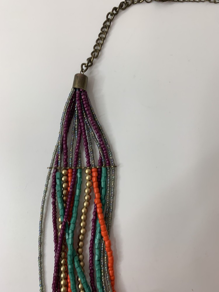 Boho MULTI STRAND BEADED NECKLACE MUTLI COLOR