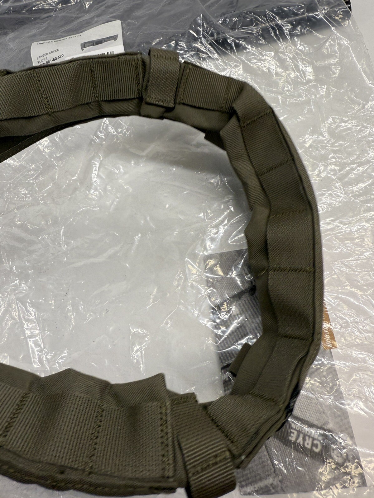 Crye Precision MRB Modular Riggers Belt 1.0 Ranger Green XLARGE MRB-BB1-60-XLO