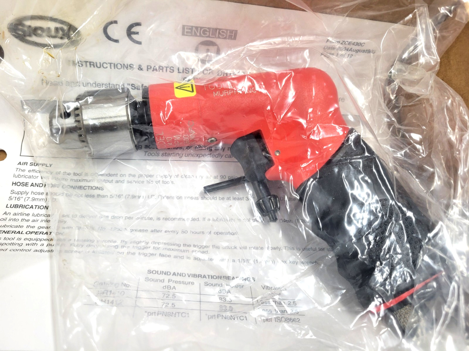 NEW Sioux 1410 Pnumatic Drill 2600rpm