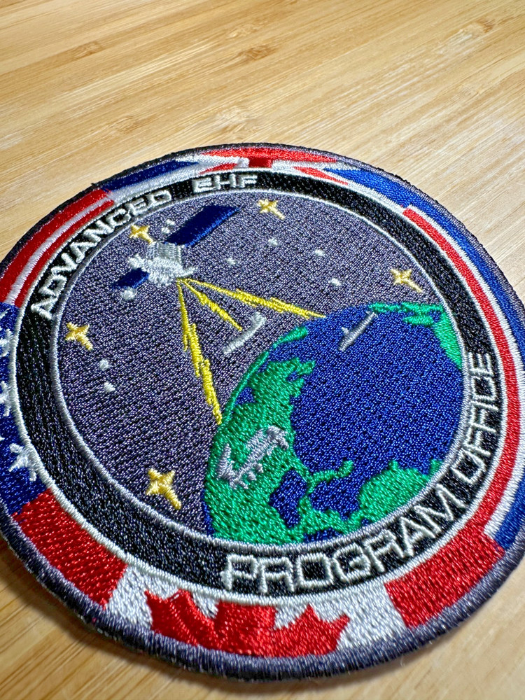 Advanced EHF Program Office Patch Military Satellite 🇺🇸🇨🇦🇬🇧 Authentic Rare
