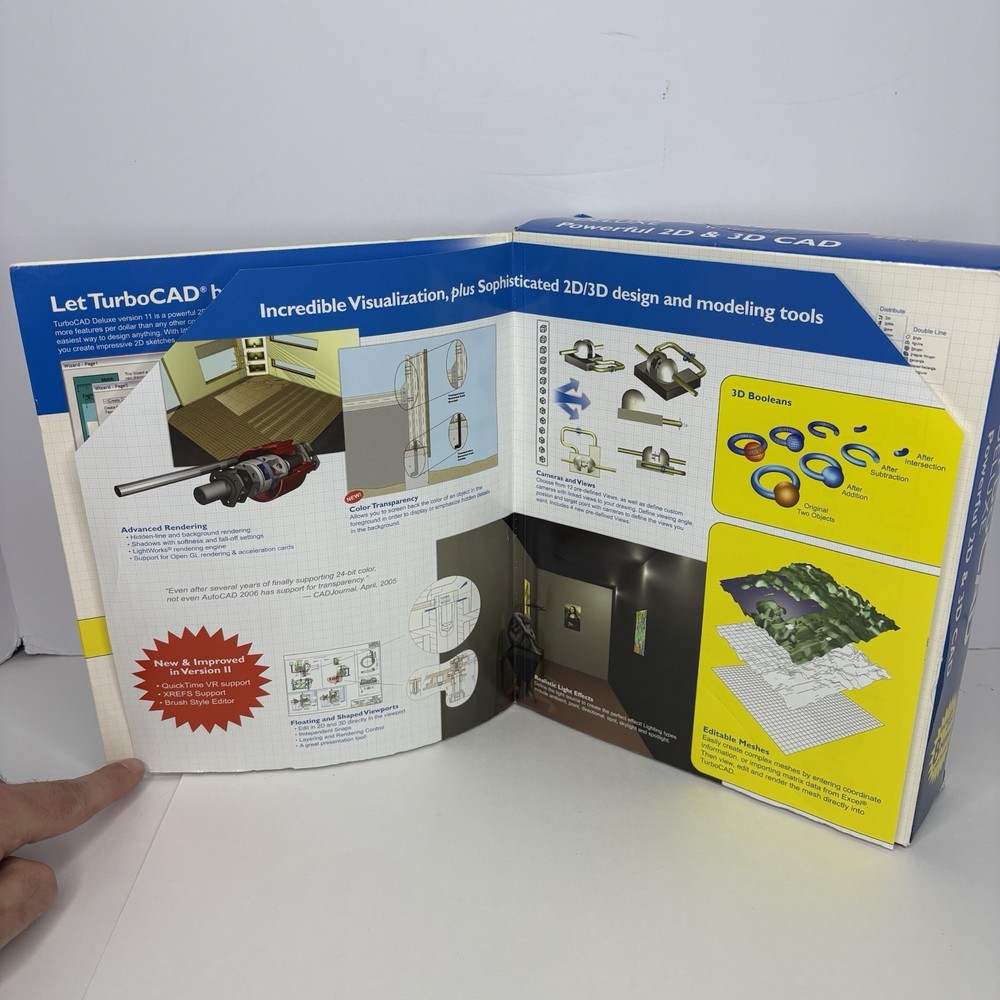 TurboCAD Deluxe Version 11 For windows 2000 /XP 2D & 3D CAD