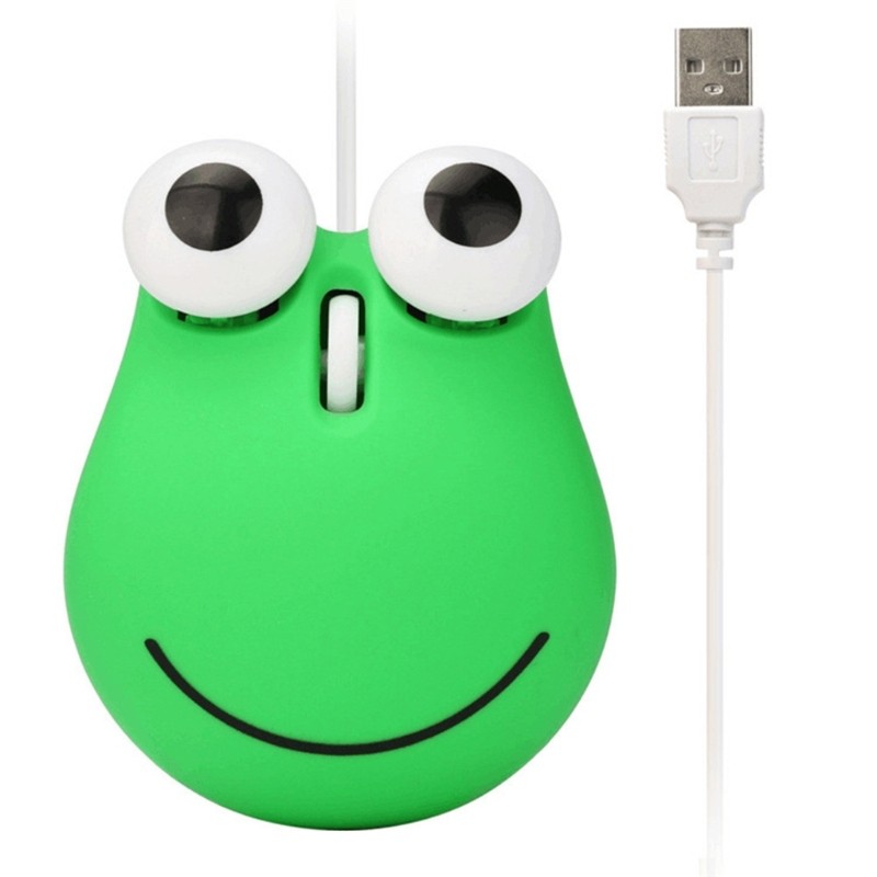 Modern Frog Mouse Smooth Navigations Mice, Highly Precise USB Wire Mouse