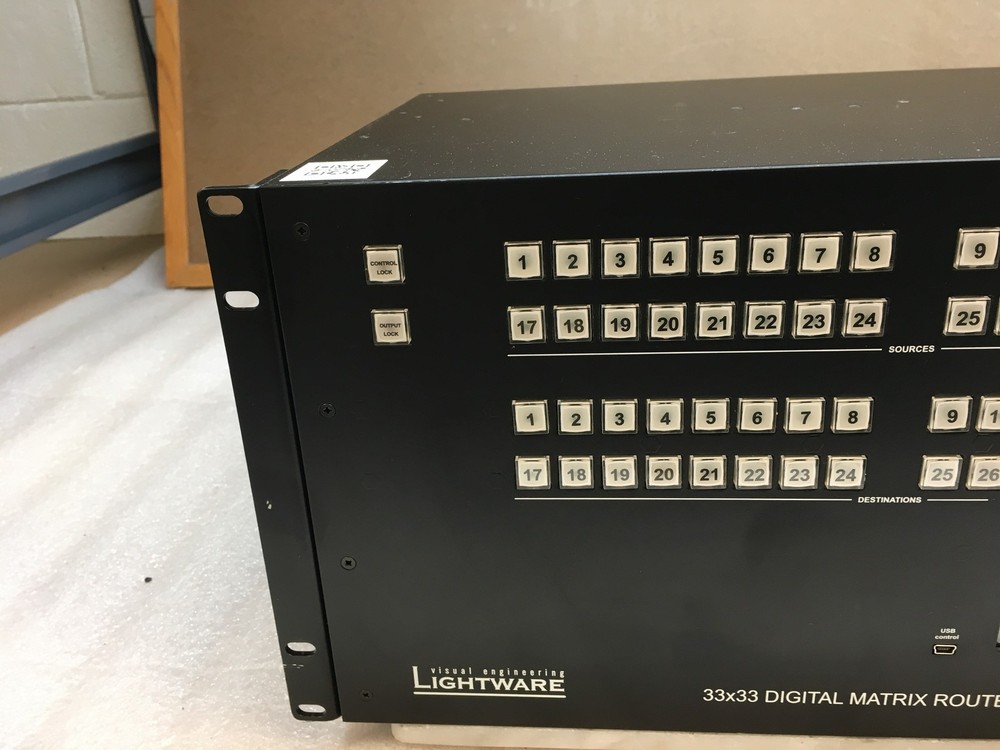 Lightware MX-FR33 visual engineering 33x33 Digital Matrix Router w/ Rack Ears