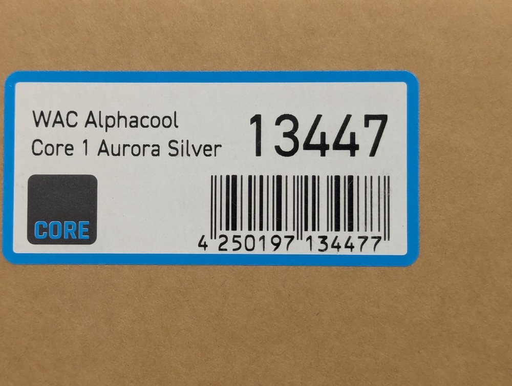 WAC ALPHACOOL CORE 1 AURORA SILVER - CORE CPU BLOCK - 13447 - OPEN BOX NEW