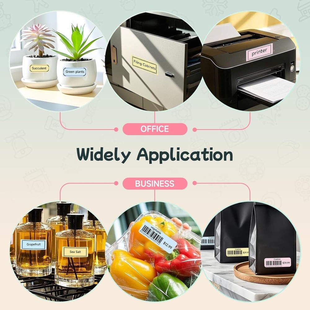 F10 Label Maker Machine Bluetooth Portable Thermal Mini Printer White