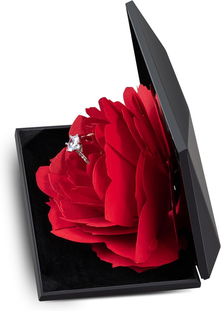 Creative Ring Box Small Ring Case for Proposal Engagement Wedding Ceremony Birth