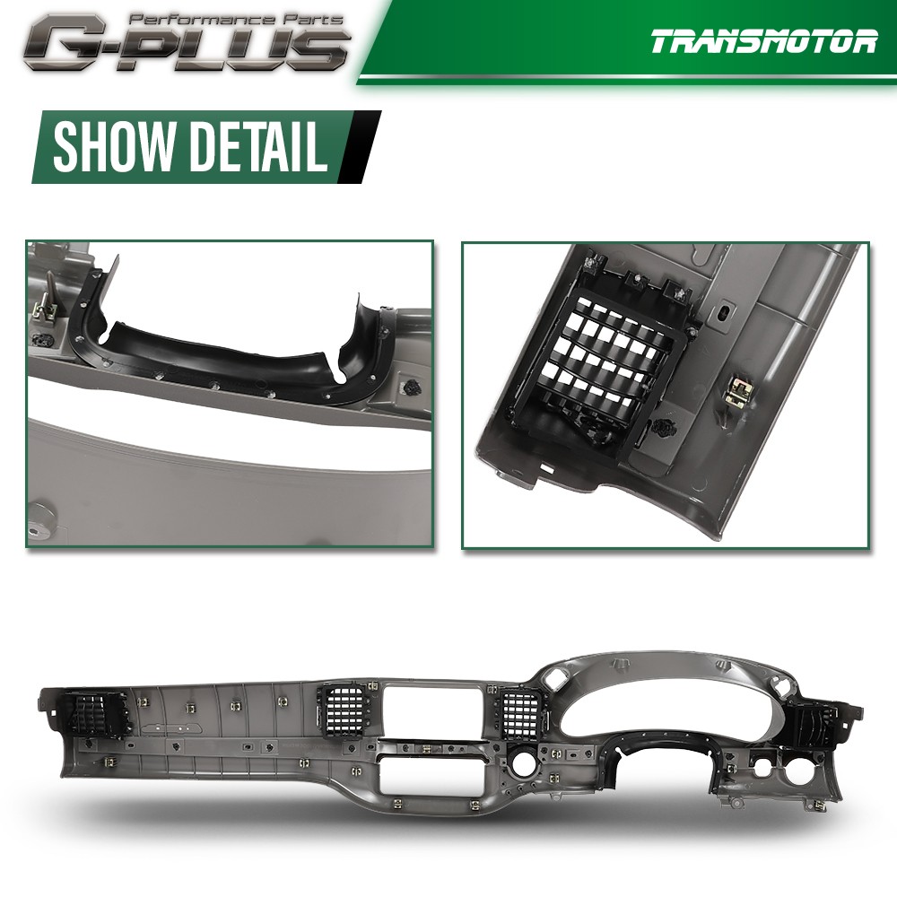 Fit For 01-05 Chevy Impala Dash Bezel Instrument Cluster Speedometer Trim Gray