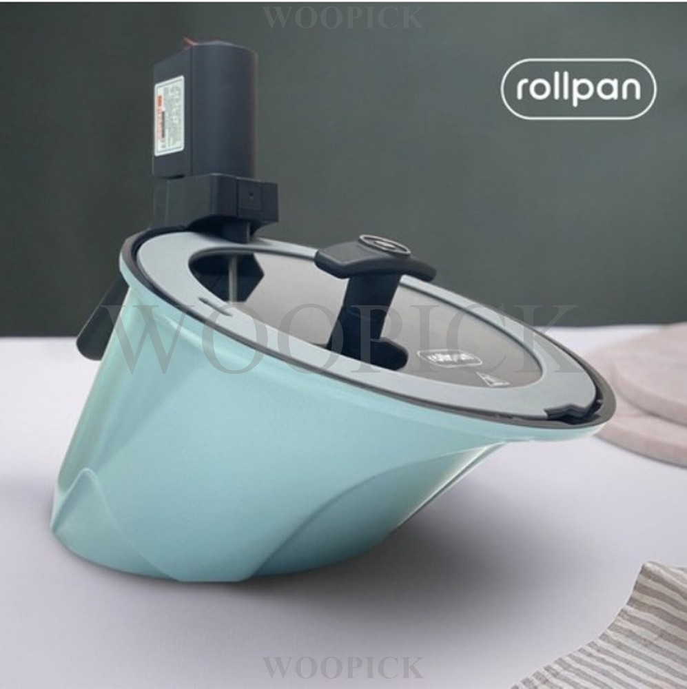 Rollkitchen rollpan Plus Camping Oven Automatic Rotation Cooking Pot Korean BBQ