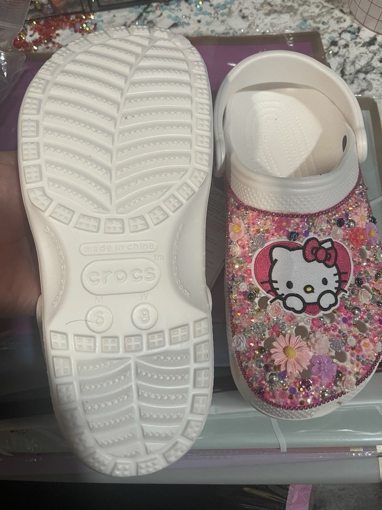 Hand Made Hello Kitty Crocs