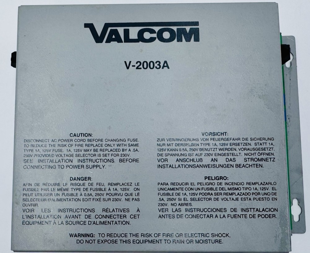 VALCOM V-2003A 3 Zone 1 Way Page Control