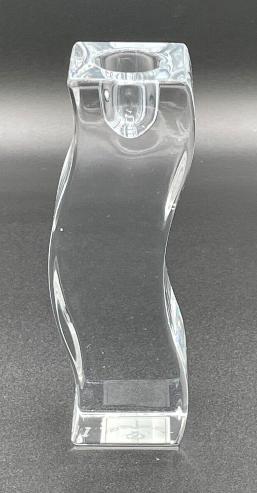 Lenox Crystal SERENITY Ovations Collection Candlestick Wavy Pattern