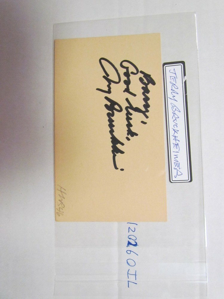 Jerry  Bruckheimer Signed Postcard