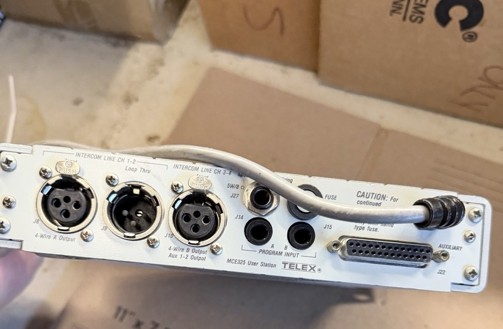 RTS Telex MCE-325 Programmable 2 to 4-Channel Intercom User Station