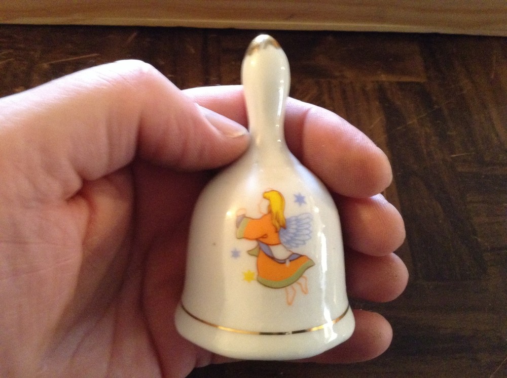 Small angel ceramic hand bell