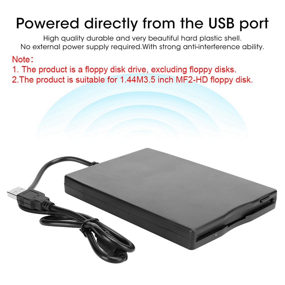 Portable Floppy Drive 3.5‑Inch Card Reader Computer Accessory External Removable