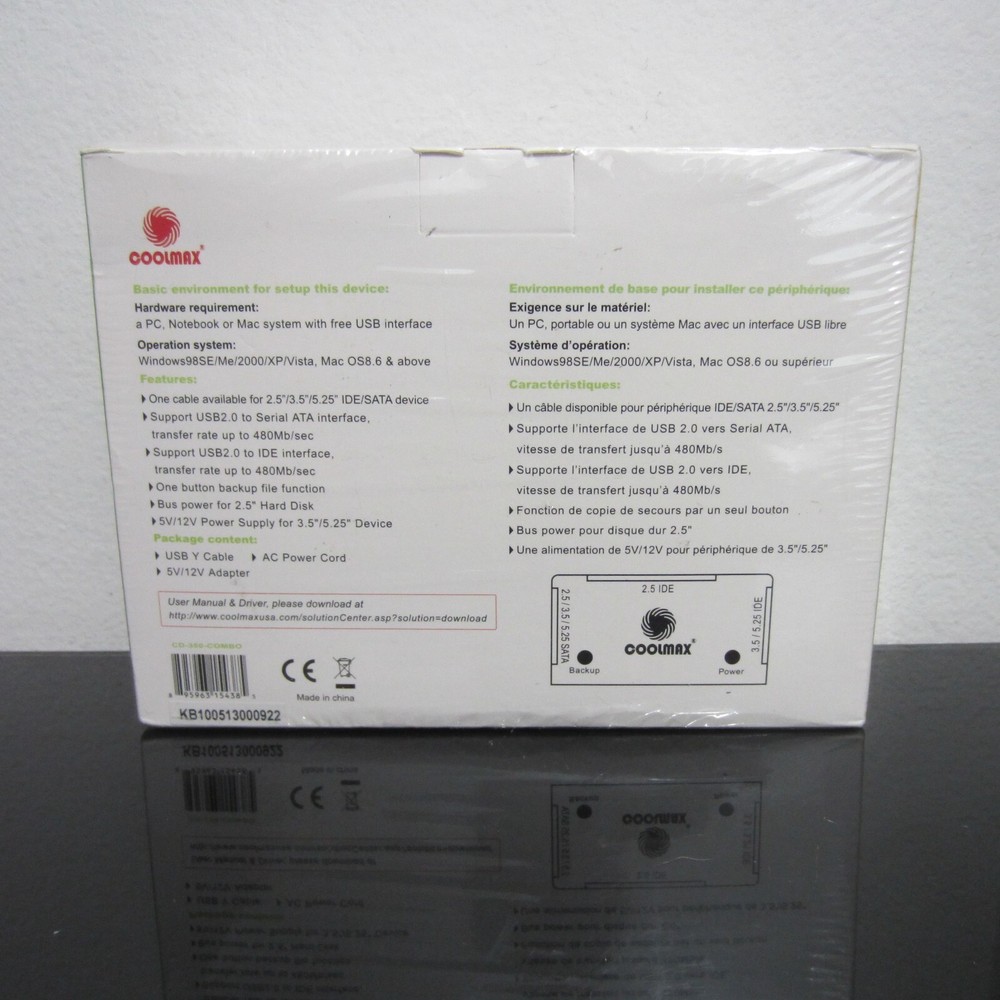 COOLMAX ALL IN ONE Multifunctional Converter ,OTB Function CD-350-COMBO (Black)