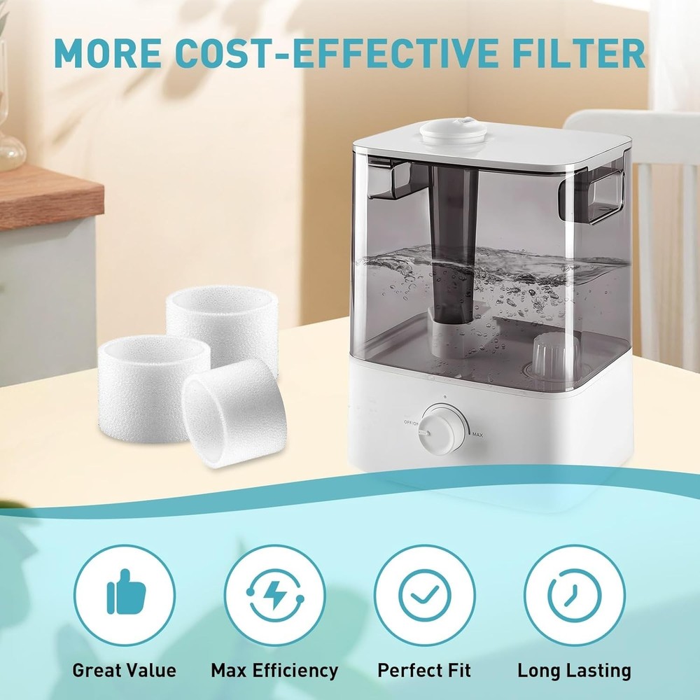 30-Pack LEVOIT Compatible Humidifier Filters - Enhanced Air Quality & Efficiency