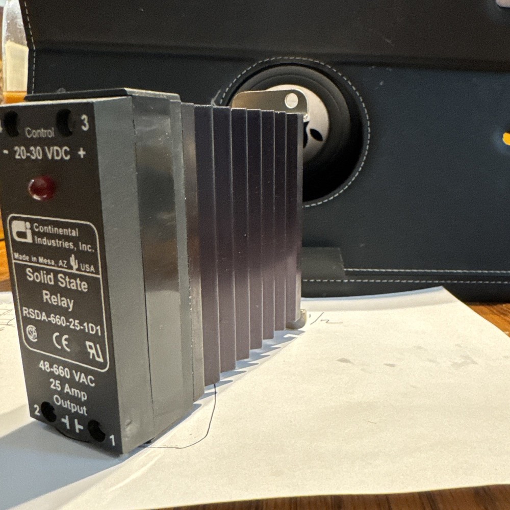 Continental Industries Solid State Relay RSDA-660-25-1D1