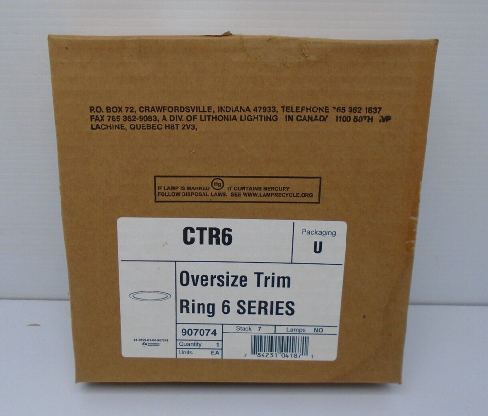 Lithonia Lighting CTR6 Oversize Trim Ring  #386KZ