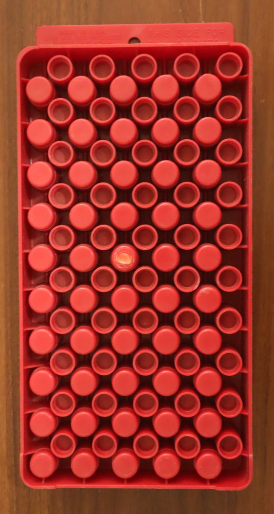 MTM Universal Ammo Loading Tray Red 9mm / .45 ACP