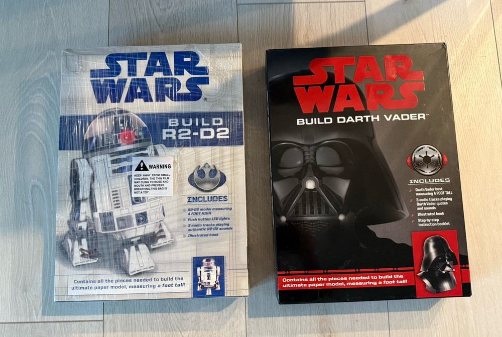Star Wars Build R2-D2 & Darth Vader Model Kits