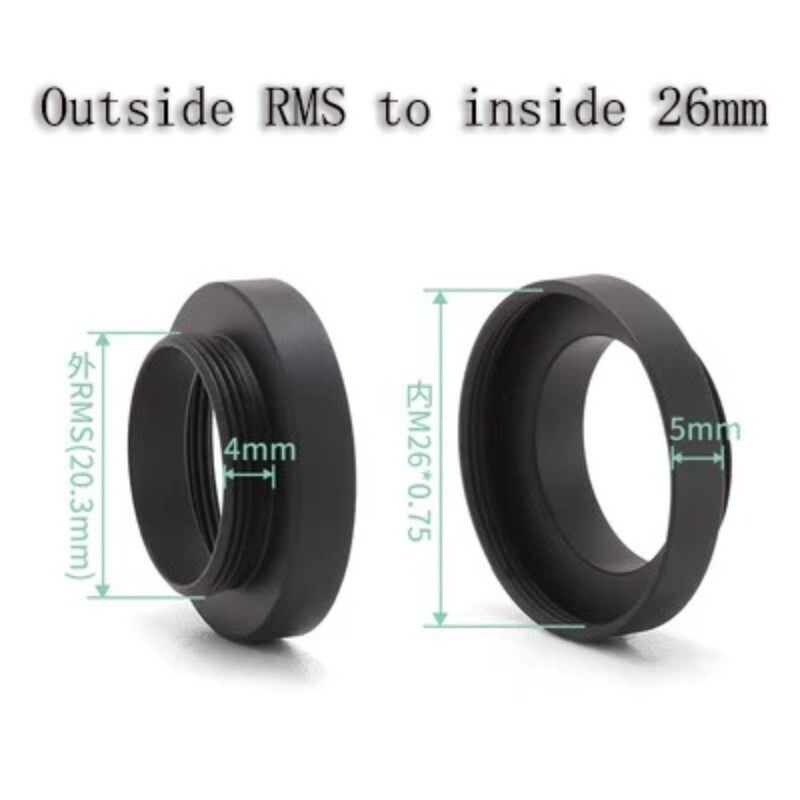 1pc M25 M26 M27 M32 M39 M42 RMS Thread Microscope Objective Adapter Rings