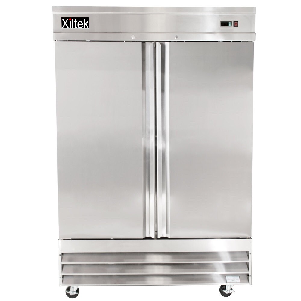 New Xiltek 54" Commercial Freezer All Stainless Steel Reach In Two Section