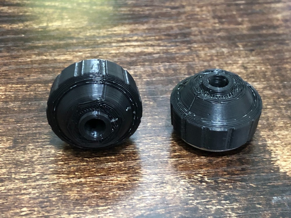 VW MK1 75-84 Rabbit Golf Black Window Crank Knobs (1 pair)