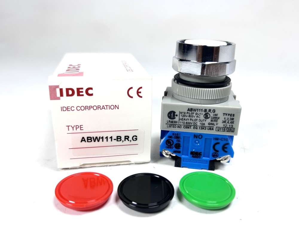 IDEC ABW111, Red, Green & Black Push Button Control Unit 120V